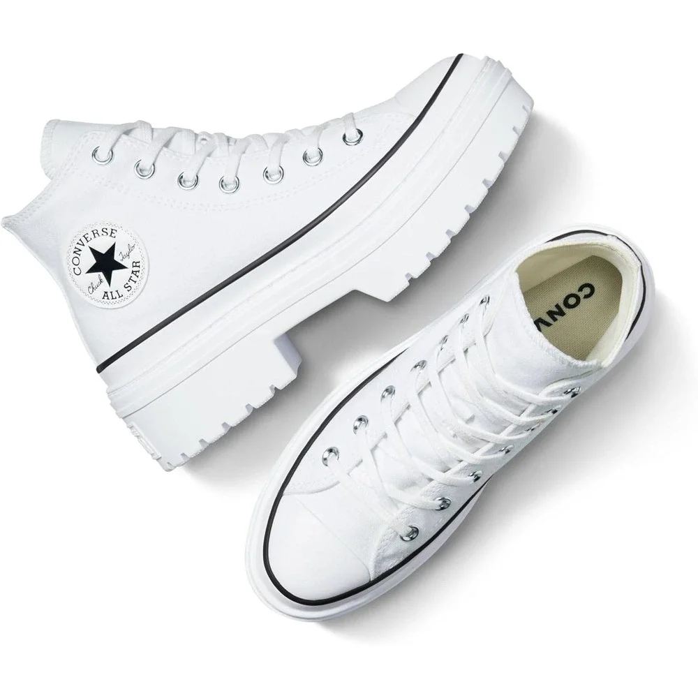 Converse‎ Madison Padded High Top Sneakers - White Canvas - Women's 6 NWT